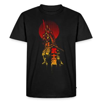 samouraï - T-shirt Premium bio Homme - noir - Devant - Nico (187cm)
