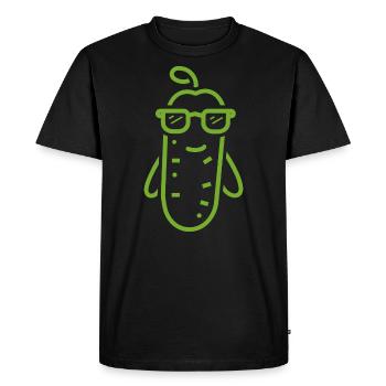 Cornichon - T-shirt Premium bio Homme - noir - Devant - Nico (187cm)