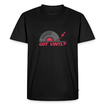 Got Vinyl Records Platine VINYLE DJ Vintage Vinyl - T-shirt Premium bio Homme - noir - Devant - Nico (187cm)
