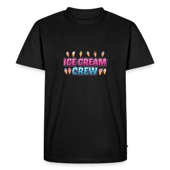 Crème glacée Crème glacée d’été Funny Kids Popsicles - T-shirt Premium bio Homme - noir - Devant - Nico (187cm)