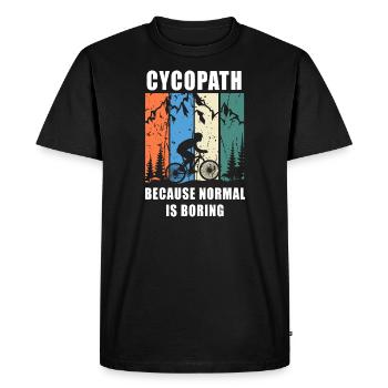 Cycopathe - T-shirt Premium bio Homme - noir - Devant - Nico (187cm)