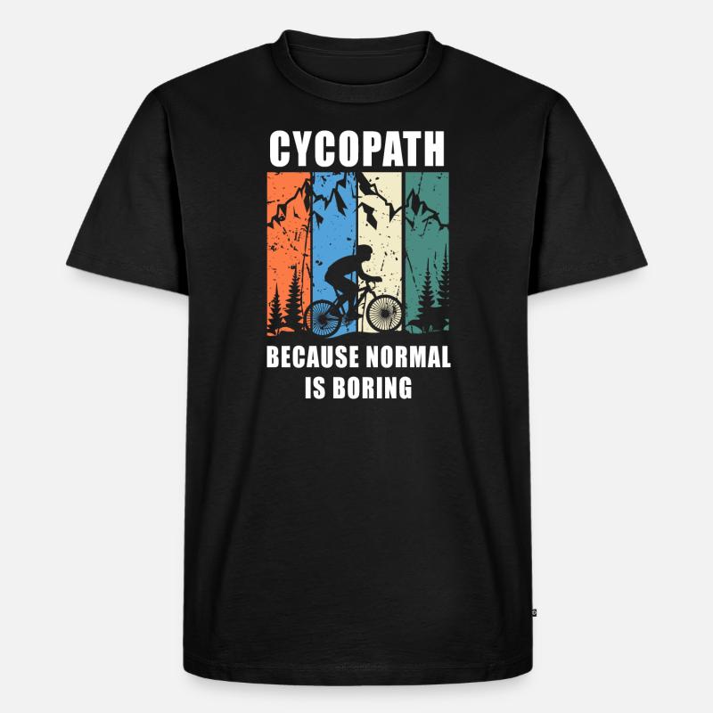 Cycopath - Männer Premium Bio T-Shirt - Schwarz