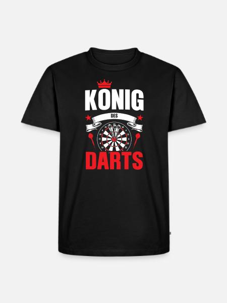 Darts Darten Darter Geschenk - Männer Premium Bio T-Shirt - Schwarz