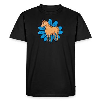 Cavaliers - T-shirt Premium bio Homme - noir - Devant - Nico (187cm)
