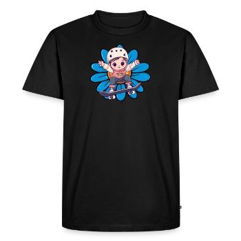 Skate Skater Skateboard - T-shirt Premium bio Homme - noir - Devant - Nico (187cm)