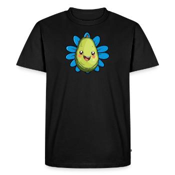 Avocat Vegan Eco - T-shirt Premium bio Homme - noir - Devant - Nico (187cm)