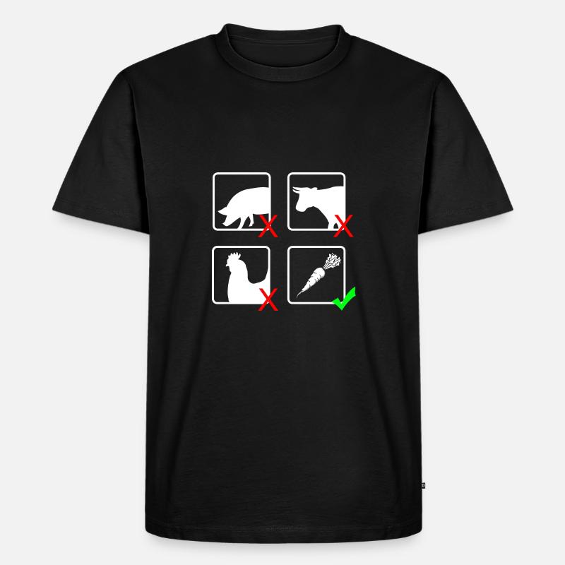 Karotte - Männer Premium Bio T-Shirt - Schwarz