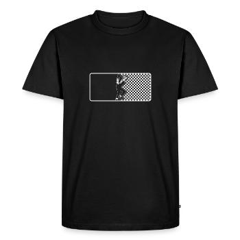 Ska sports league - ska musique rude garçon - T-shirt Premium bio Homme - noir - Devant - Nico (187cm)