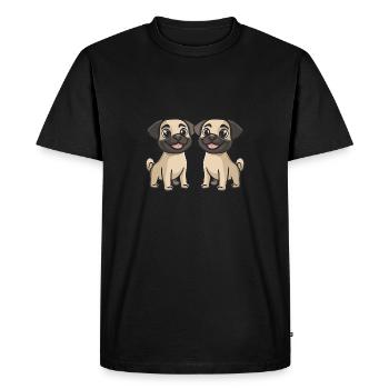 Kangal Dog Comic - Men's Premium Organic T-Shirt - black - Front - Nico (187cm)