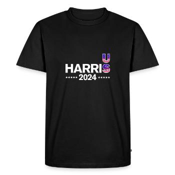 Élections américaines 2024 - T-shirt Premium bio Homme - noir - Devant - Nico (187cm)