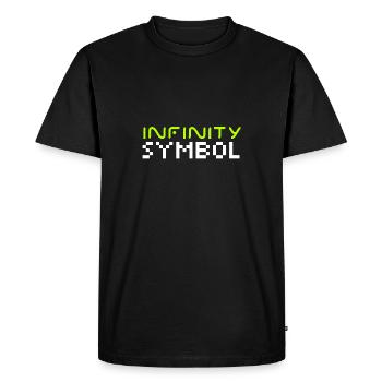 Symbole de l’infini - T-shirt Premium bio Homme - noir - Devant - Nico (187cm)