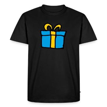 Idée cadeau cadeau - T-shirt Premium bio Homme - noir - Devant - Nico (187cm)