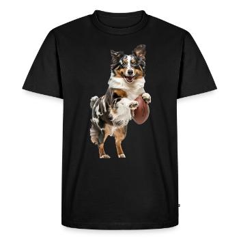 Berger australien - T-shirt Premium bio Homme - noir - Devant - Nico (187cm)