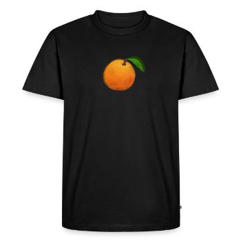ORANGE - Men's Premium Organic T-Shirt - black - Front - Nico (187cm)