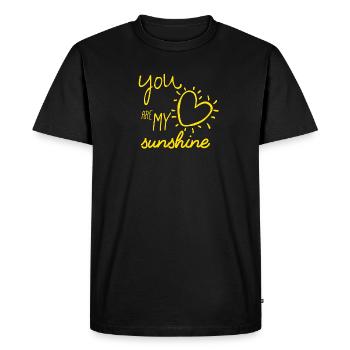 Partenaire look mère fille My Sunshine mère - T-shirt Premium bio Homme - noir - Devant - Nico (187cm)