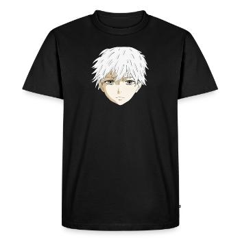 Anime garçon - T-shirt Premium bio Homme - noir - Devant - Nico (187cm)