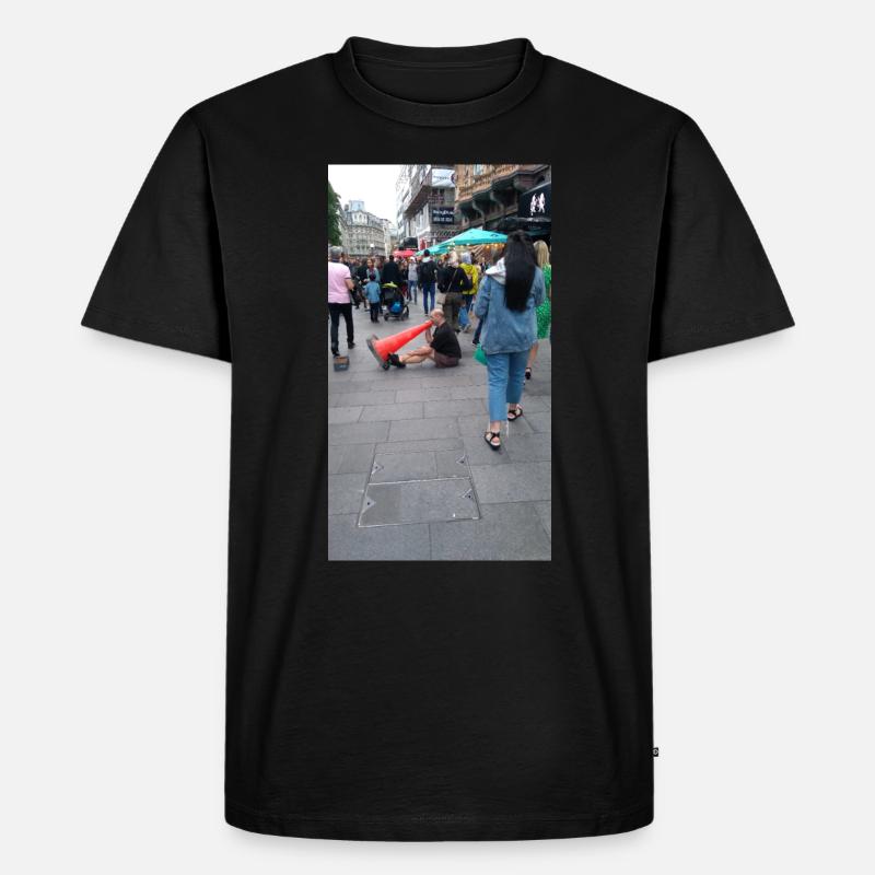 Großstadtleben - Männer Premium Bio T-Shirt - Schwarz