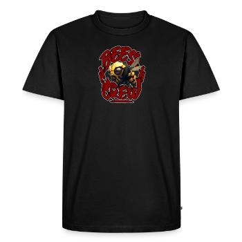 3d Bee CREW 2023red - T-shirt Premium bio Homme - noir - Devant - Nico (187cm)