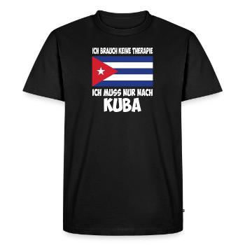 Lustiger Kuba Urlaub Spruch - Männer Premium Bio T-Shirt - Schwarz - Vorne - Nico (187cm)