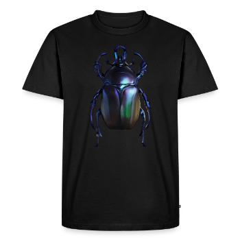Dung beetle - Men's Premium Organic T-Shirt - black - Front - Nico (187cm)