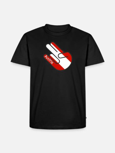 Shocker Hand Austria Austria - Men's Premium Organic T-Shirt - black