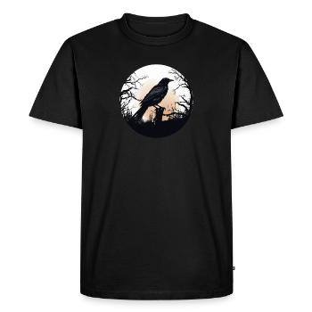 Hugin Viking Raven - Men's Premium Organic T-Shirt - black - Front - Nico (187cm)
