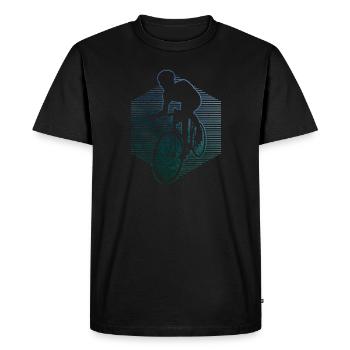 Vélo de route pour hommes Vélo de route pour femmes Vélo de route - T-shirt Premium bio Homme - noir - Devant - Nico (187cm)