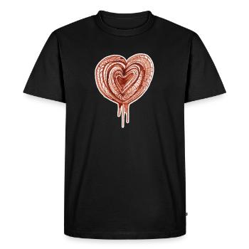 pompe musculaire transp - T-shirt Premium bio Homme - noir - Devant - Nico (187cm)