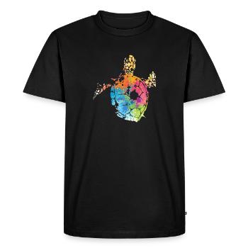 Illustration de ceinture de tortue - T-shirt Premium bio Homme - noir - Devant - Nico (187cm)