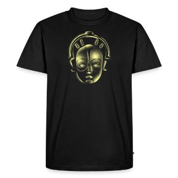 Mask Deco - Men's Premium Organic T-Shirt - black - Front - Nico (187cm)
