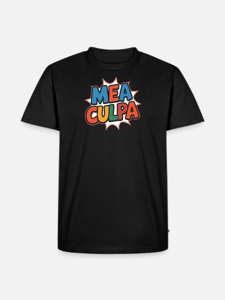 Mea culpa - T-shirt Premium bio Homme - noir