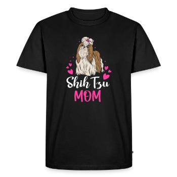 Shih Tzu Mom Mother's Day Dog Pet Lover Animal Lover - T-shirt Premium bio Homme - noir - Devant - Nico (187cm)
