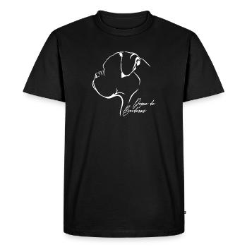 DOGUE DE BORDEAUX Profil Chiens Wilsigns - T-shirt Premium bio Homme - noir - Devant - Nico (187cm)