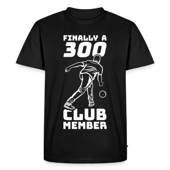 Drôle de dicton de bowling - T-shirt Premium bio Homme - noir - Devant - Nico (187cm)