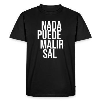 Nothing can harm salt - Men's Premium Organic T-Shirt - black - Front - Nico (187cm)