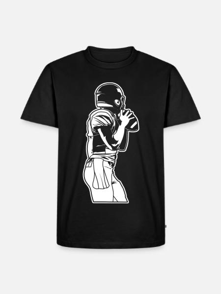 Football Lovers - Men's Premium Organic T-Shirt - black