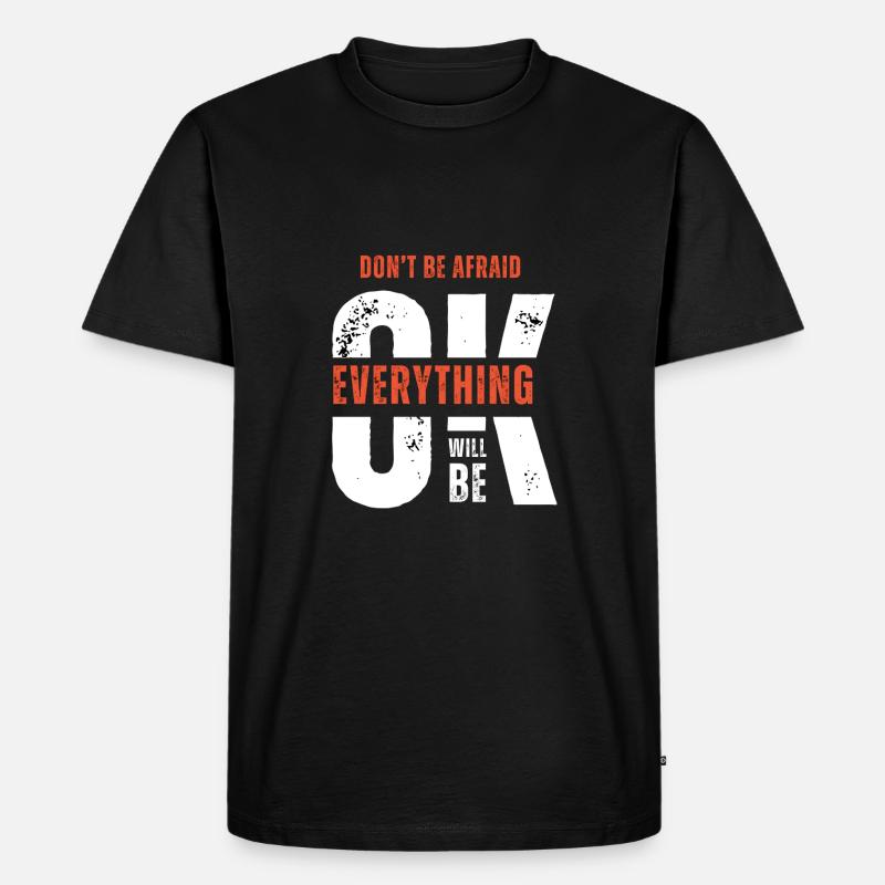 Bleiben Sie stark - Männer Premium Bio T-Shirt - Schwarz