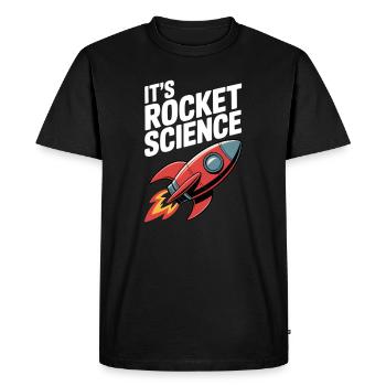 It’s Rocket Science - Men's Premium Organic T-Shirt - black - Front - Nico (187cm)