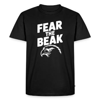 Peur du bec - T-shirt Premium bio Homme - noir - Devant - Nico (187cm)