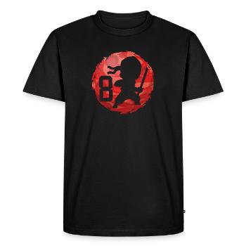 Ninja 8th Birthday Boy 8 Years Old Kids - Men's Premium Organic T-Shirt - black - Front - Nico (187cm)