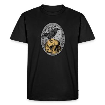 Skull and Crow - Men's Premium Organic T-Shirt - black - Front - Nico (187cm)