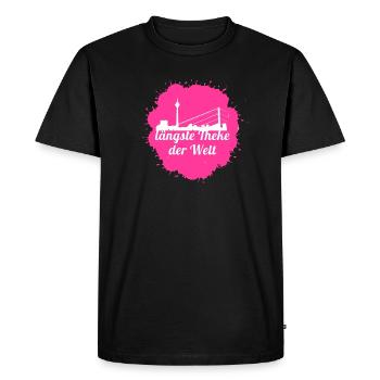 Dusseldorf,skyline,longest bar in the world - Men's Premium Organic T-Shirt - black - Front - Nico (187cm)