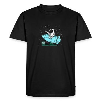 Space ride gift - Men's Premium Organic T-Shirt - black - Front - Nico (187cm)