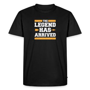 The Legend - T-shirt Premium bio Homme - noir - Devant - Nico (187cm)