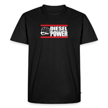 Mécanicien de camion turbo diesel power - T-shirt Premium bio Homme - noir - Devant - Nico (187cm)
