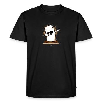 Dabbing Marshmallow Dab Gift - Men's Premium Organic T-Shirt - black - Front - Nico (187cm)
