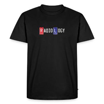 Radiologie Tech Droit Gauche Marqueurs LED Graduation - T-shirt Premium bio Homme - noir - Devant - Nico (187cm)