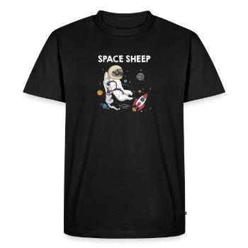 Space Sheep Awesome Astronaut Galaxy Explorer - T-shirt Premium bio Homme - noir - Devant - Nico (187cm)