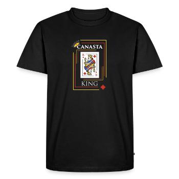 Canasta design Cadeau pour les joueurs de jeux de cartes et - T-shirt Premium bio Homme - noir - Devant - Nico (187cm)
