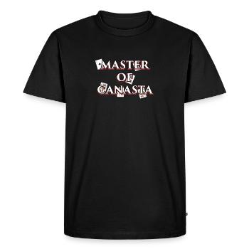 Canasta design Cadeau pour les joueurs de jeux de cartes et - T-shirt Premium bio Homme - noir - Devant - Nico (187cm)